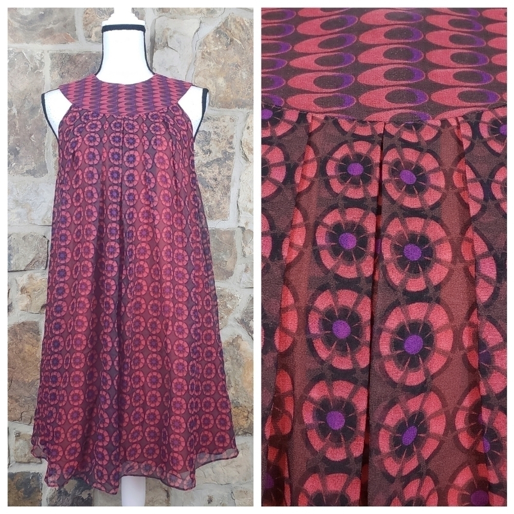 Nwt Calypso Christiane Celle XS Silk Pele Dress